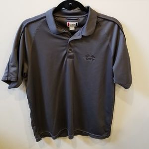 Cooldry polo with CISCO emblem gray size large